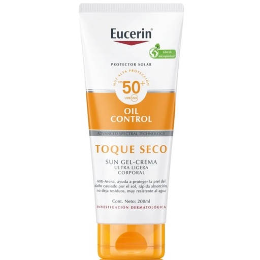 [4005800266409] Eucerin Sun Oil Control FPS 50+ Bloqueador Gel-Crema Toque Seco 200 mL Beiersdorf