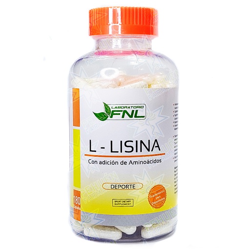 [9201858858183] L-Lisina 180 Cápsulas FNL