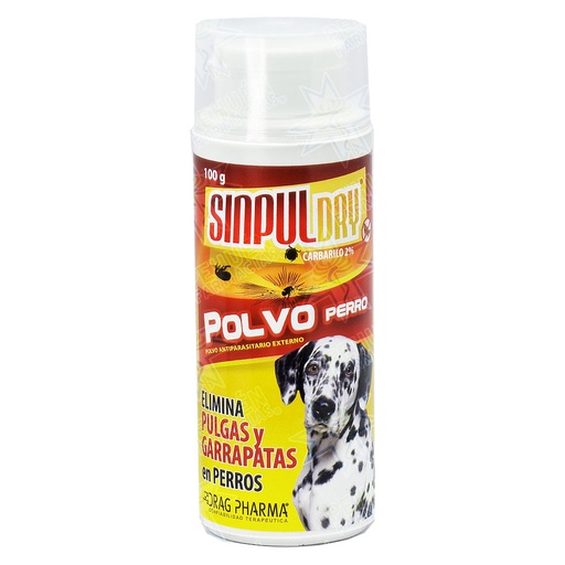 [7800006000164] Sinpul Dry Perros 2 % Polvo Para Dispersión 100 g Drag Pharma