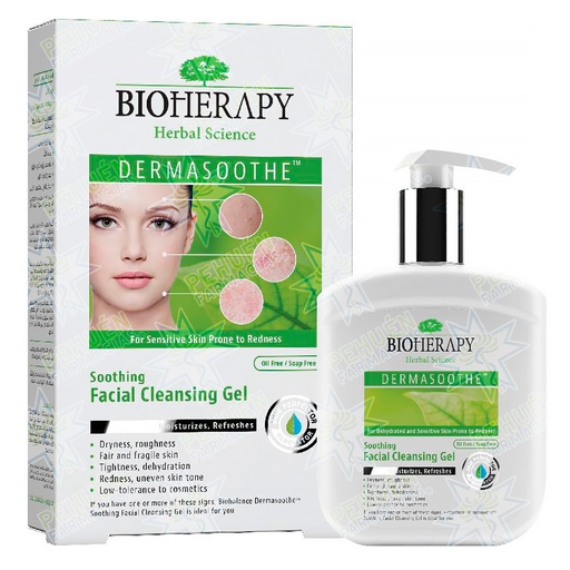 [8697711701016] BioHerapy Dermasoothe Gel Limpiador Facial Calmante Piel Sensible 250 mL