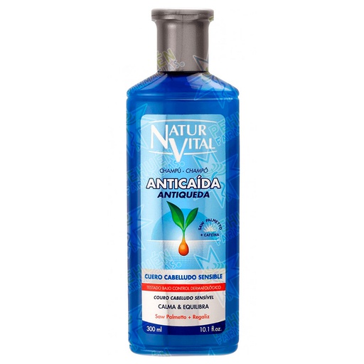 [8414002079667] Naturvital Anticaída Cuero Cabelludo Sensible Shampoo 300 mL