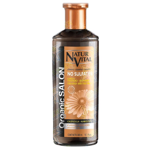 [8414002070503] Naturvital Sin Sulfatos Caléndula Cabello Tratado Dañado o Teñido Shampoo 300 mL