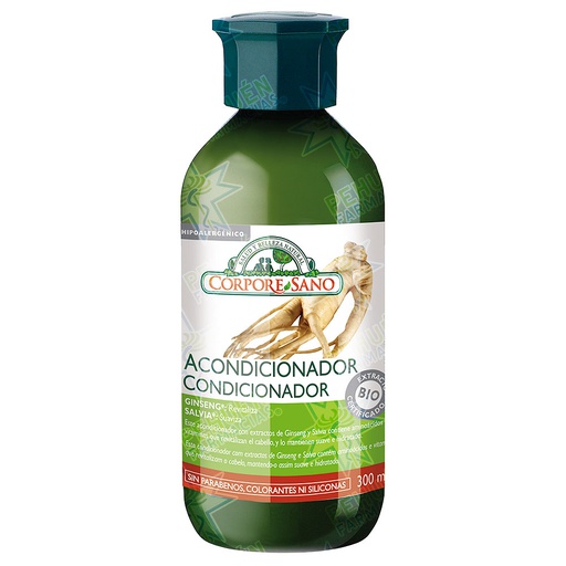 [8414002081400] Corpore Sano Ginseng Salvia Acondicionador 300 mL