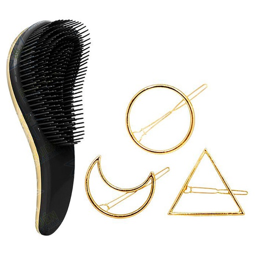 Spring Natural Cepillo Desenredante + 3 Pinches