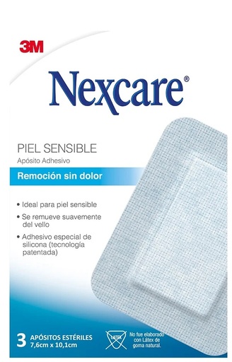 [7805070024634] Nexcare Apósito Adhesivo Transparente Remoción Sin Dolor 6,7 x 4,1 cm 3M