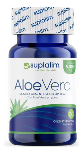 [7804616660114] Aloe Vera 30 Cápsulas blandas Suplalim