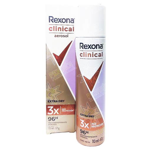 [7791293040110] Rexona Clinical Women Extra Dry Antitranspirante Spray Mujer 110 mL