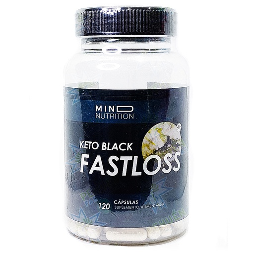 [8043557550613] Keto Black Fastloss 120 Cápsulas Mind Nutrition
