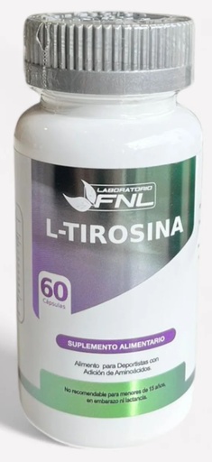 [850052411787] L-Tirosina 500 mg 60 Cápsulas FNL