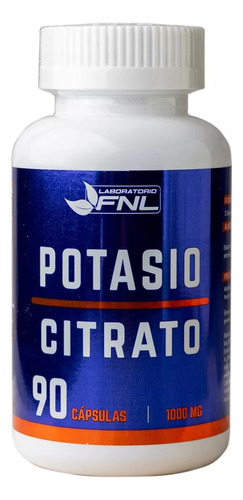 [7780280420202] Potasio Citrato 90 Cápsulas FNL
