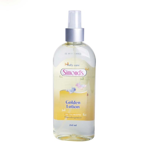 [7804945001626] Simond's Golden Lotion Colonia Amarilla Infantil 260 mL