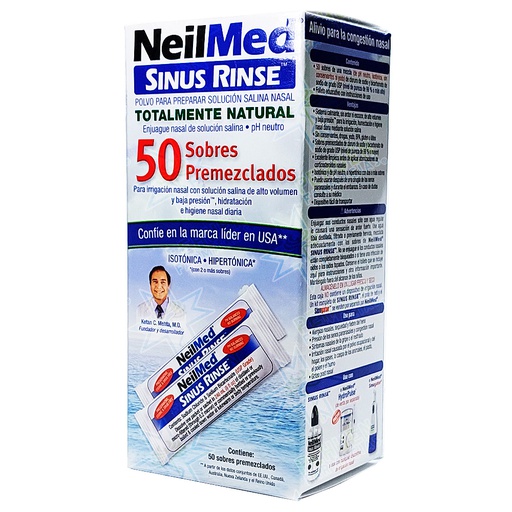 [705928052000] NeilMed Sinus Rinse 50 sachets Solución Irrigación Nasal