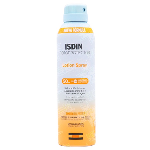 [8429420139343] Fotoprotector Loción Hidratante Spray Fps 50 Piel Atópica 250 mL Isdin
