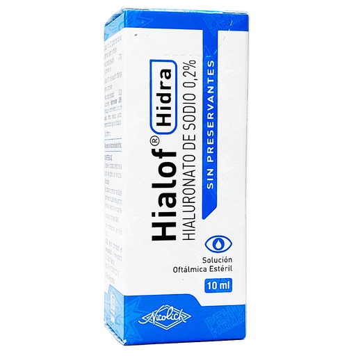 [7800060042193] Hialof Hidra 0,2 % Solución Oftálmica 10 mL Saval