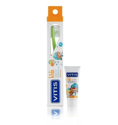 [7805163000224] Vitis Cepillo Dental Kids +3 Años + Pasta