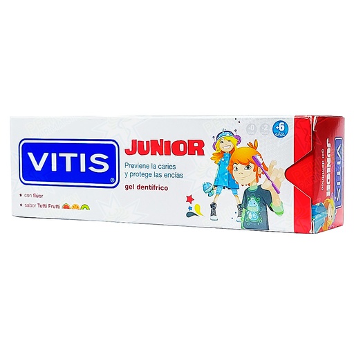 [8427426048836] Vitis Gel Dental Junior Tutti Frutti +6 Años 75 mL