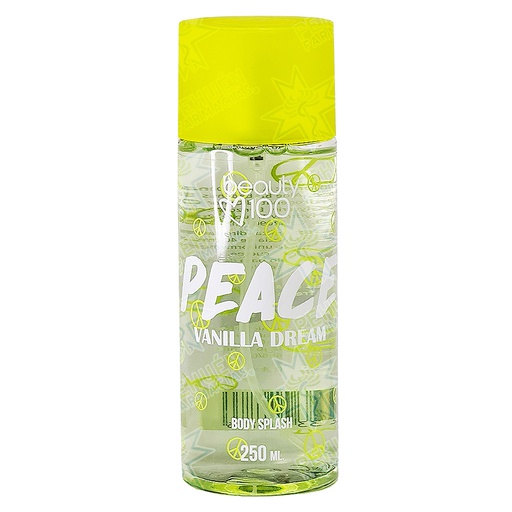 [7805633016786] Beauty 100 Body Splash Peace Vanilla Dream 250 mL
