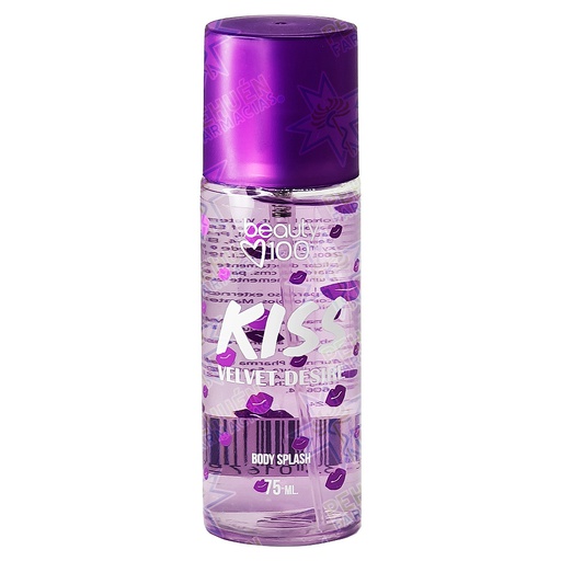 [7805633016755] Beauty 100 Body Splash Kiss Velvet Desire 75 mL