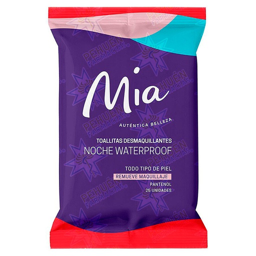 [7805633021469] Mia Noche Waterproof 25 Toallitas Desmaquillantes Munnich