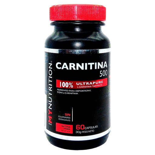 [7804616661036] L-Carnitina 500 mg 60 Cápsulas MyNutrition