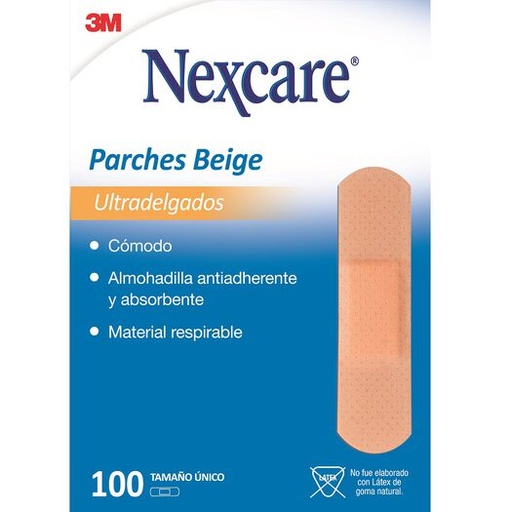 [7805070004698] Nexcare Parche Curitas Ultra Delgados 100 Unidades