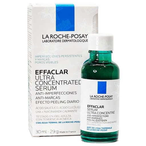[3337875722827] La Roche-Posay Effaclar Sérum Exfoliante Ac. Glicólico-Salicílico-LHA-Niacinamida  30 mL L'Oréal