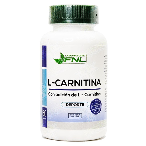 [7616016496633] L-Carnitina 60 Cápsulas Fnl