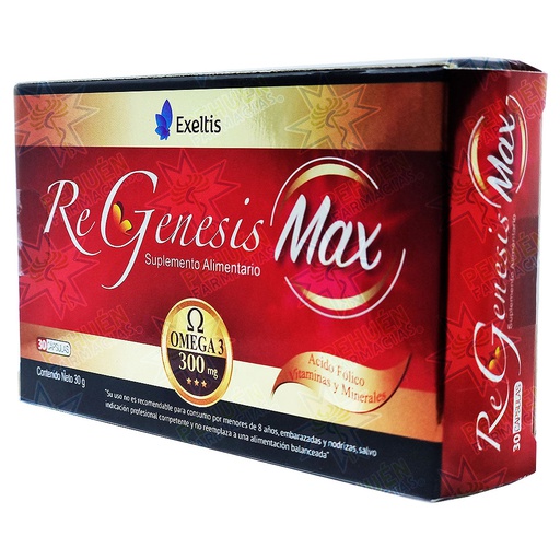 [7804656600286] ReGenesis Max 30 Cápsulas Exeltis