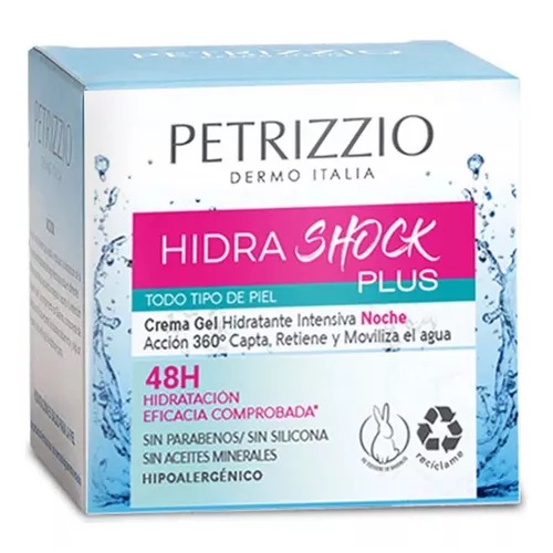 [7804907938816] Hidra Shock Plus Crema Gel Hidratante de Noche 50 g Petrizzio
