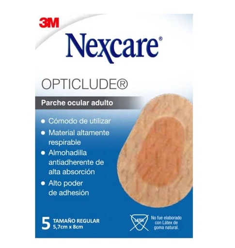 [7805070024757] Nexcare Opticlude Adulto 5 Parches Oculares 3M