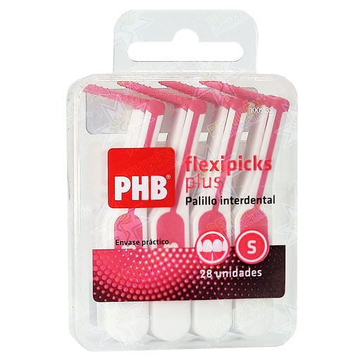 [8435520002821] PHB Flexipicks Plus Palillos Interdentales Angulados 28 Unidades