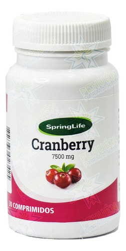 [7805633023425] Cranberry 7500 mg 30 Comprimidos Springlife