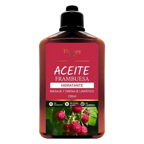 [7804631370173] Therapy Aceite Corporal para Masajes Frambuesa 250 mL Cosedeb
