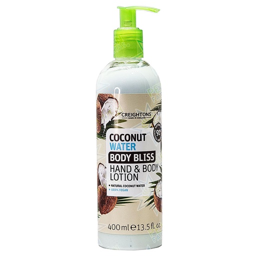 [5015833320589] Body Bliss Loción Manos y Cuerpo con Agua de Coco 400 mL Creightons