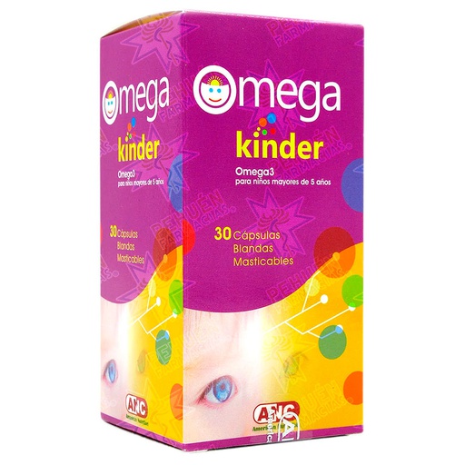 [7805357008890] Omega Kinder 30 Cápsulas Blandas ANC Ravepharma