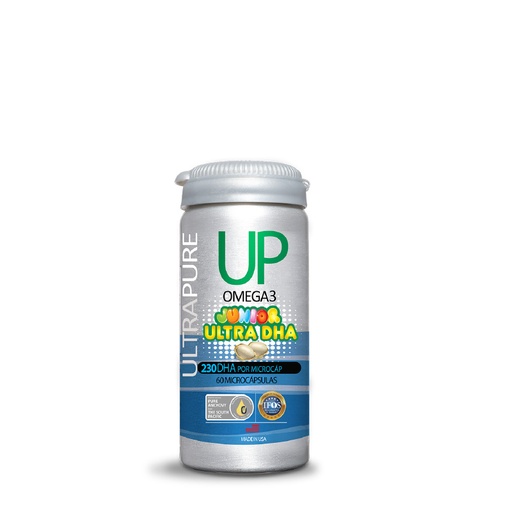 [7804637360284] UP Omega 3 Ultrapure Junior Ultra DHA (50/230) mg 30 Microcápsulas Newscience