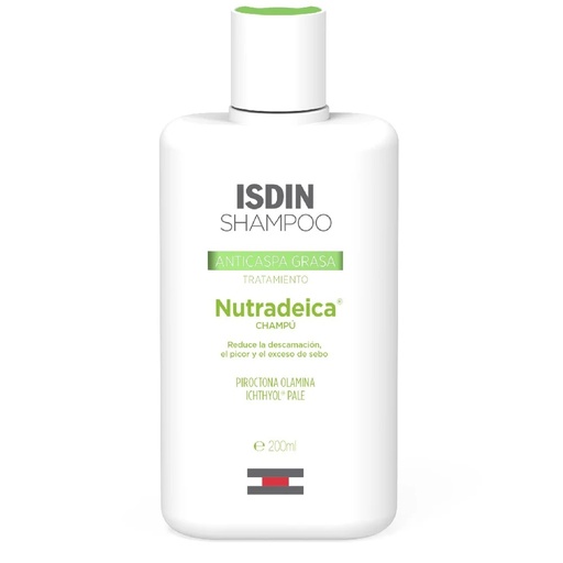 [8470001556349] Nutradeica 200 mL Shampoo Anticaspa Grasa Antisebo y Purificante Isdin