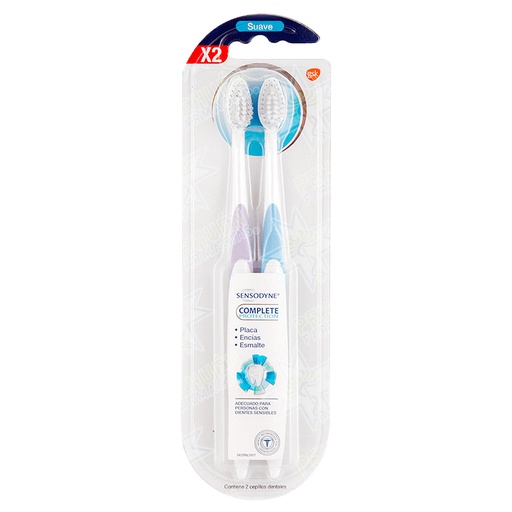 [7794640172373] Sensodyne Complete Protection Suave 2 Cepillos Dentales
