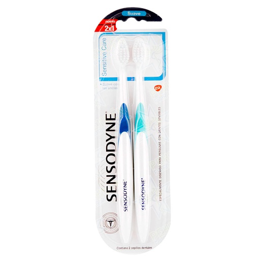 [7794640172427] Sensodyne Sensitive Care Suave 2 Cepillos Dentales