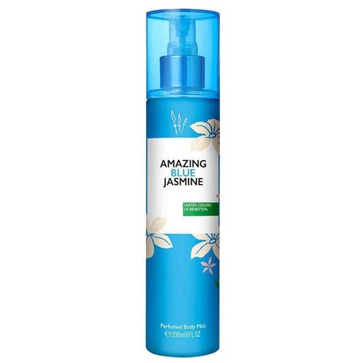 [8433982017018] Amazing Blue Jasmine Body Mist for Women Spray 236 mL Benetton