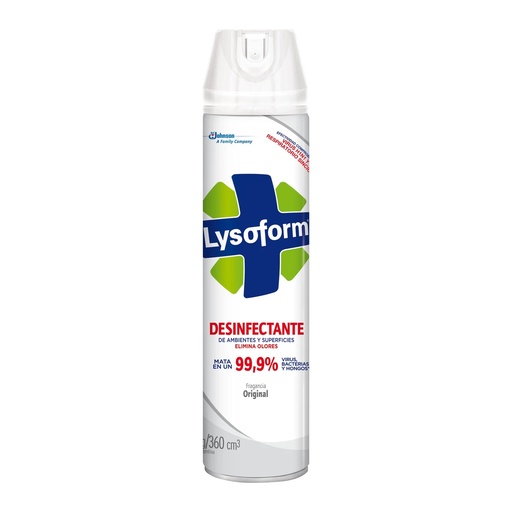 [7790520014177] Lysoform Desinfectante de Ambiente en Aerosol Fragancia Original 257g/360mL