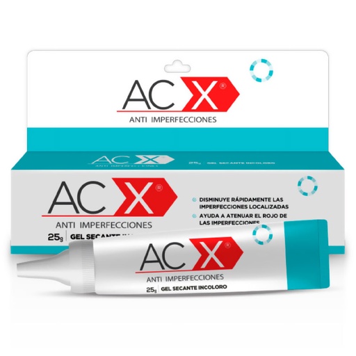 [7800063001920] AC X Gel Secante Anti Imperfecciones Incoloro 25 g Milab