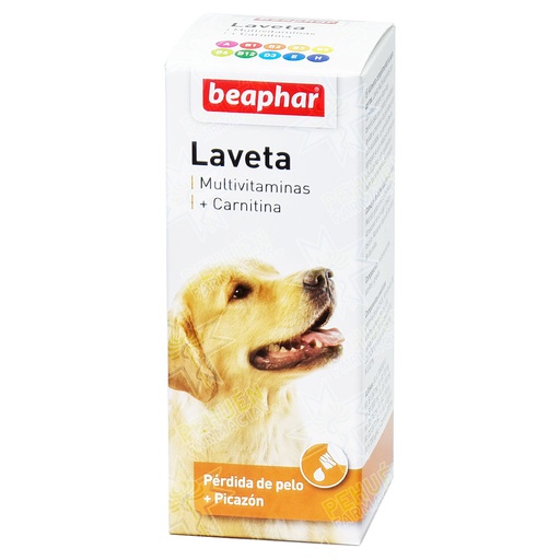 [8711231114283] Laveta Perros Multivitaminas + Carnitina Gotas Suspensión Oral 50 mL Beaphar