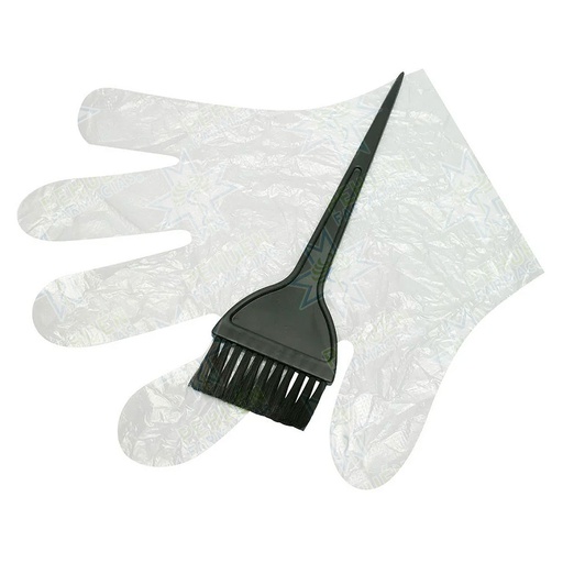 [6937218189187] Set de Aplicación de Tintura Pincel + Guantes MIC