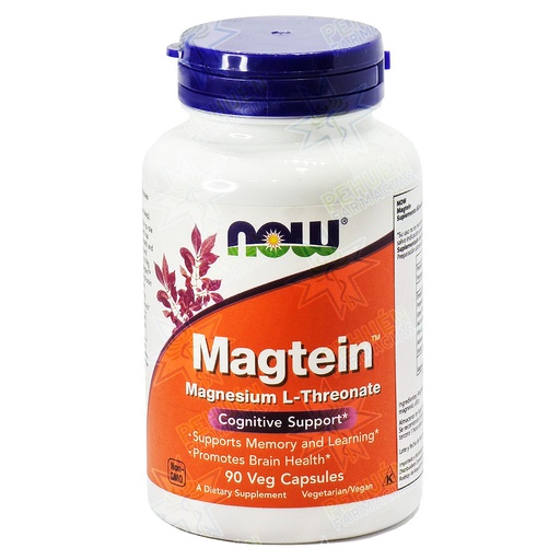 [733739023902] Magtein L-Treonato de Magnesio Soporte Cognitivo 90 Cápsulas Veggies Now