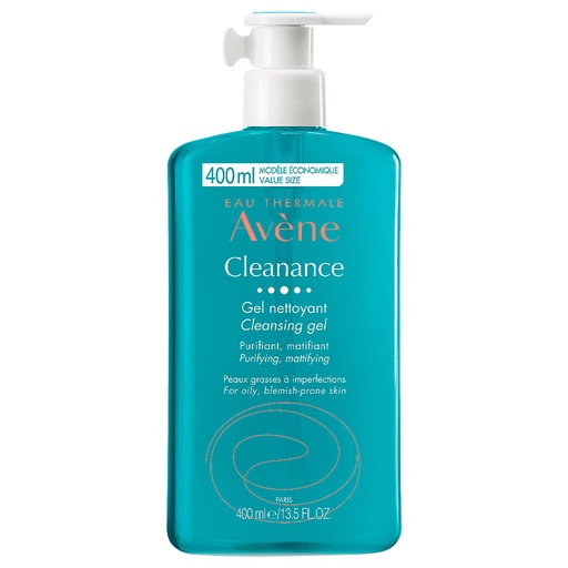 [3282770207774] Avène Cleanance Gel Limpiador Matificante Antiacné 400 mL Pierre Fabre