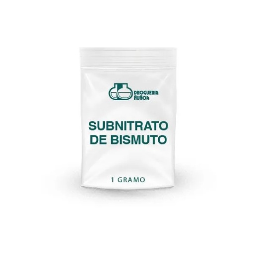 [7805357001396] Subnitrato de Bismuto 1 g Droguería Ñuñoa