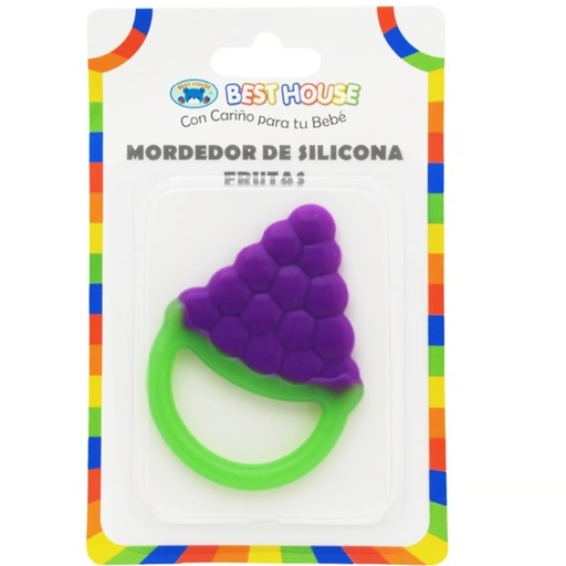 [6956452323454] Best House Mordedor de Silicona Frutas