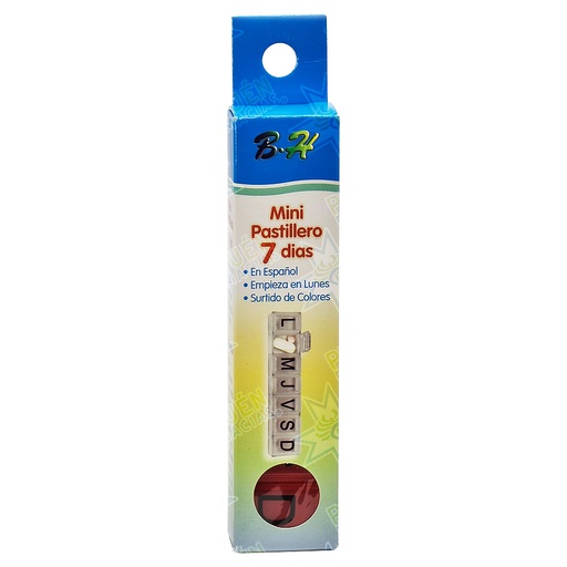 [6921199300259] Pastillero Mini 7 Días Best House