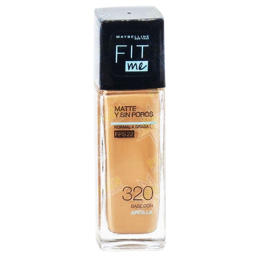 [041554466478] Fit Me Base de Maquillaje Matificante 320 Natural Tan 30 mL Maybelline